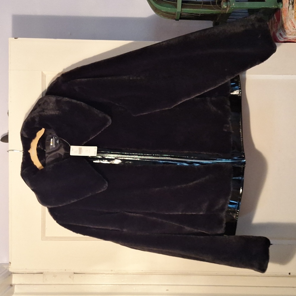 Anthropologie Maeve Faux Fur Coat